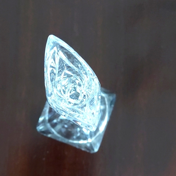 MIKASA Pair Art Deco 24% Lead Crystal Candlesticks 5.5" Tall - Picture 3 of 5